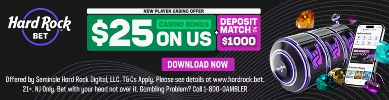 Hard Rock Bet $25 Freeplay Banner